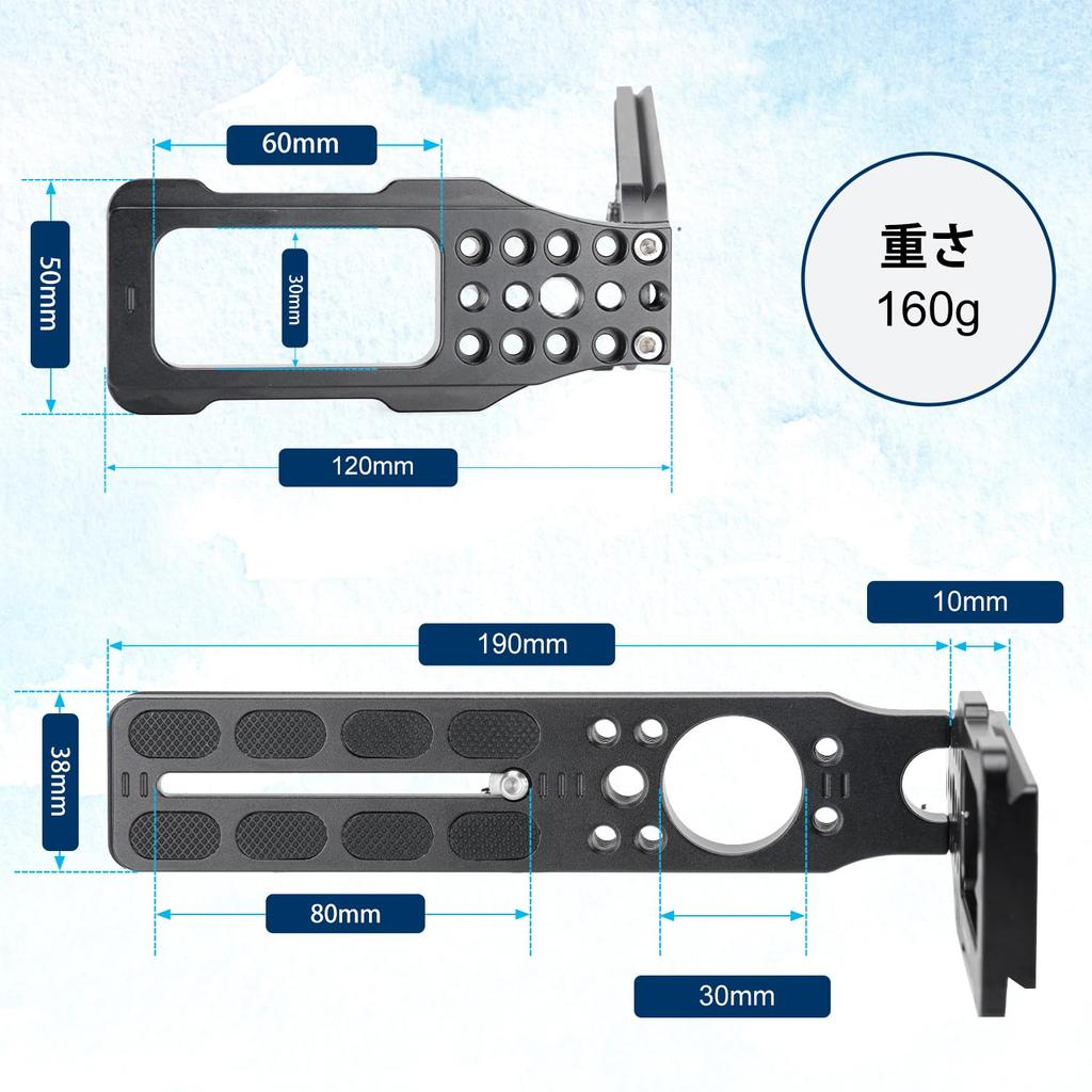 Koolehaoda Schnellwechsel Vertikale Kamerahalterung mit Schraube für und andere DSLR-Kameras L-förmige Platte, L-förmige Halterung, Arca-Swiss-kompatibel, 1/4"