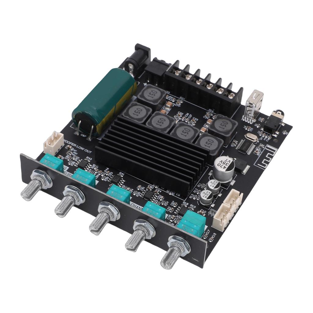 2.1 Channel Bluetooth Amplifier Module Support for TPA3116D2 Chip Audio Power Amp Board with Subwoofer 50Wx2+100W