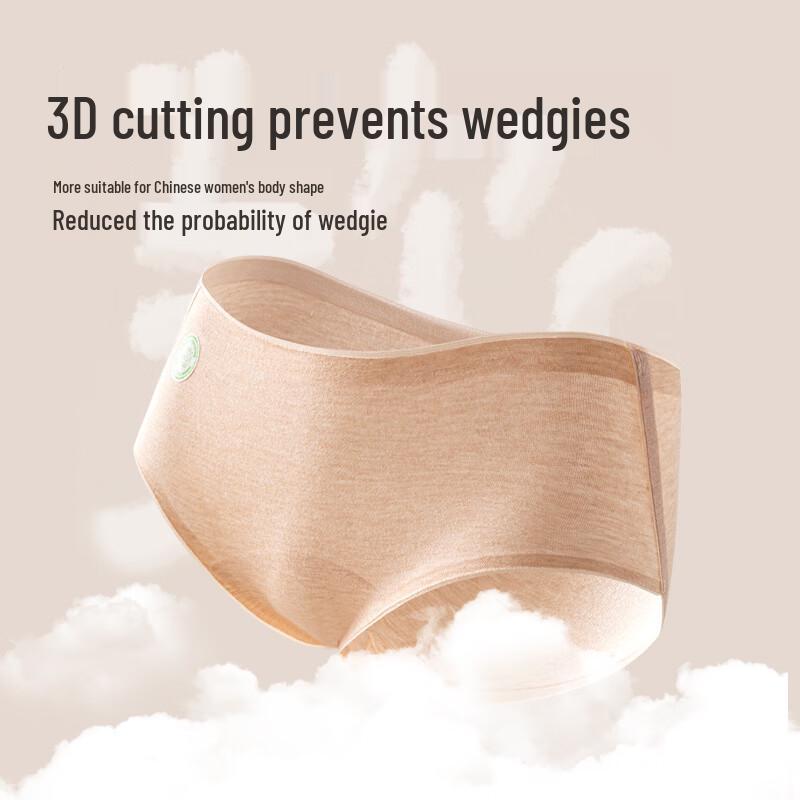 Yuzhaolin Women's Antibacterial Seamless Briefs 3-Pack