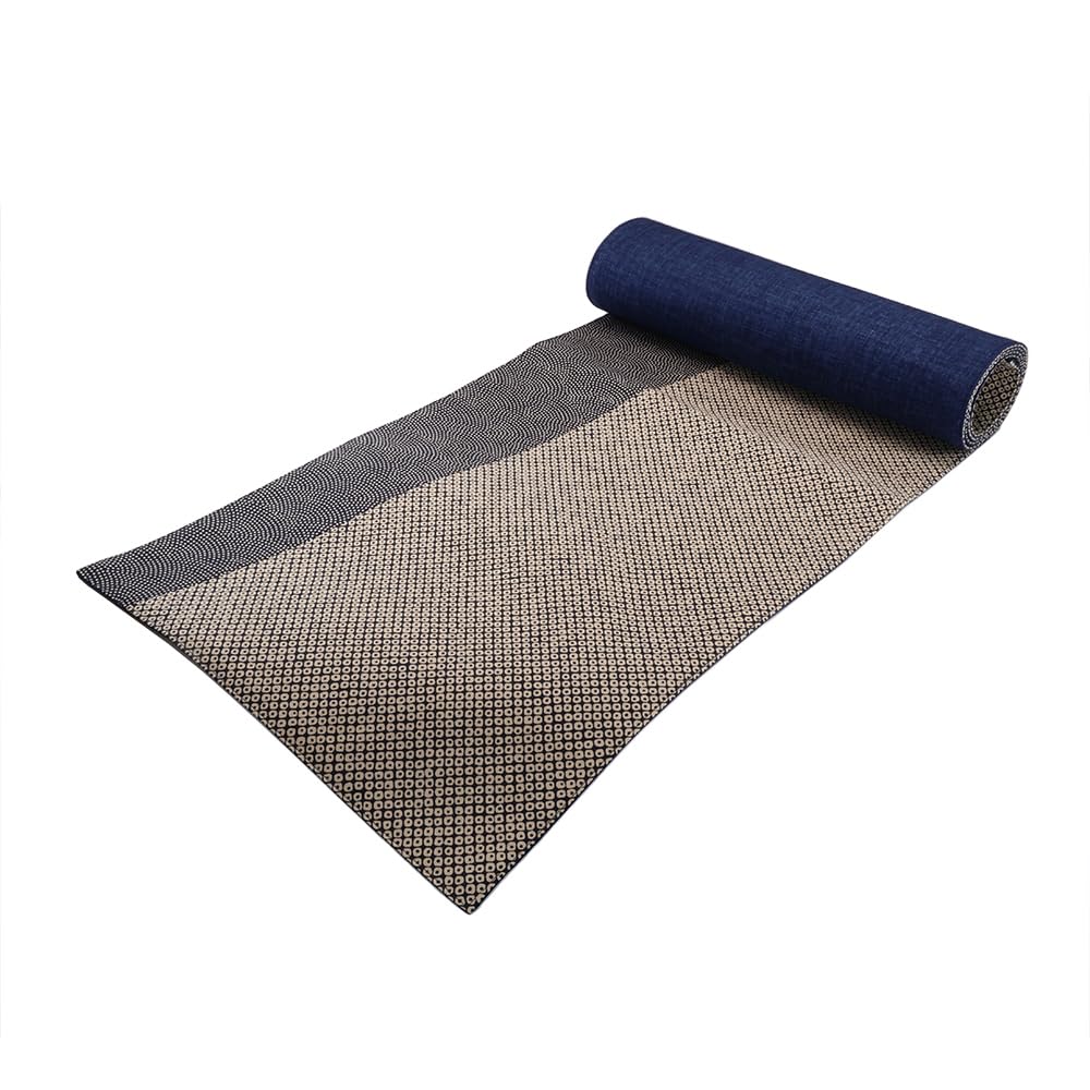 Yamashita Koge Runner Cloth  Tsutsumu  Navy 100% Cotton Made in Japan Simple Table Runner