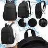 ZOLA Teen Backpack, 2 Compartments, Water Resistant, Black, 42x32x15cm, School Bag, Daily Commute