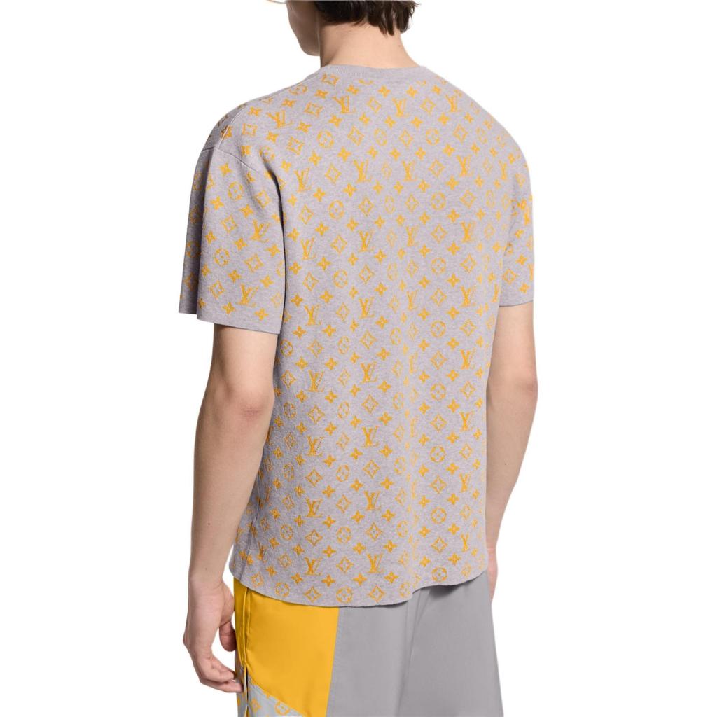 Louis Vuitton T Shirt Standard Fit Men's Gray 1AHVPC