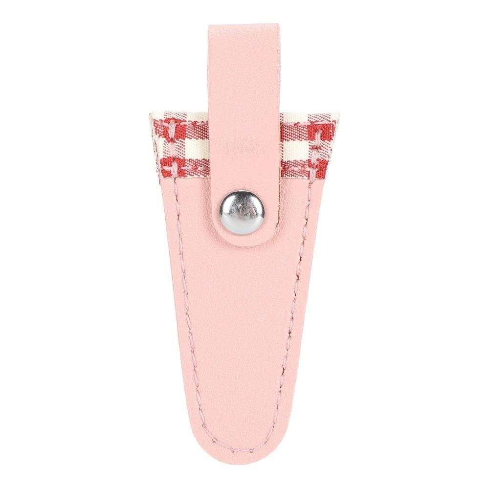 Wine Red Embroidery Scissors Sheath Protective PU Leather Scissors Cover For Embroidery