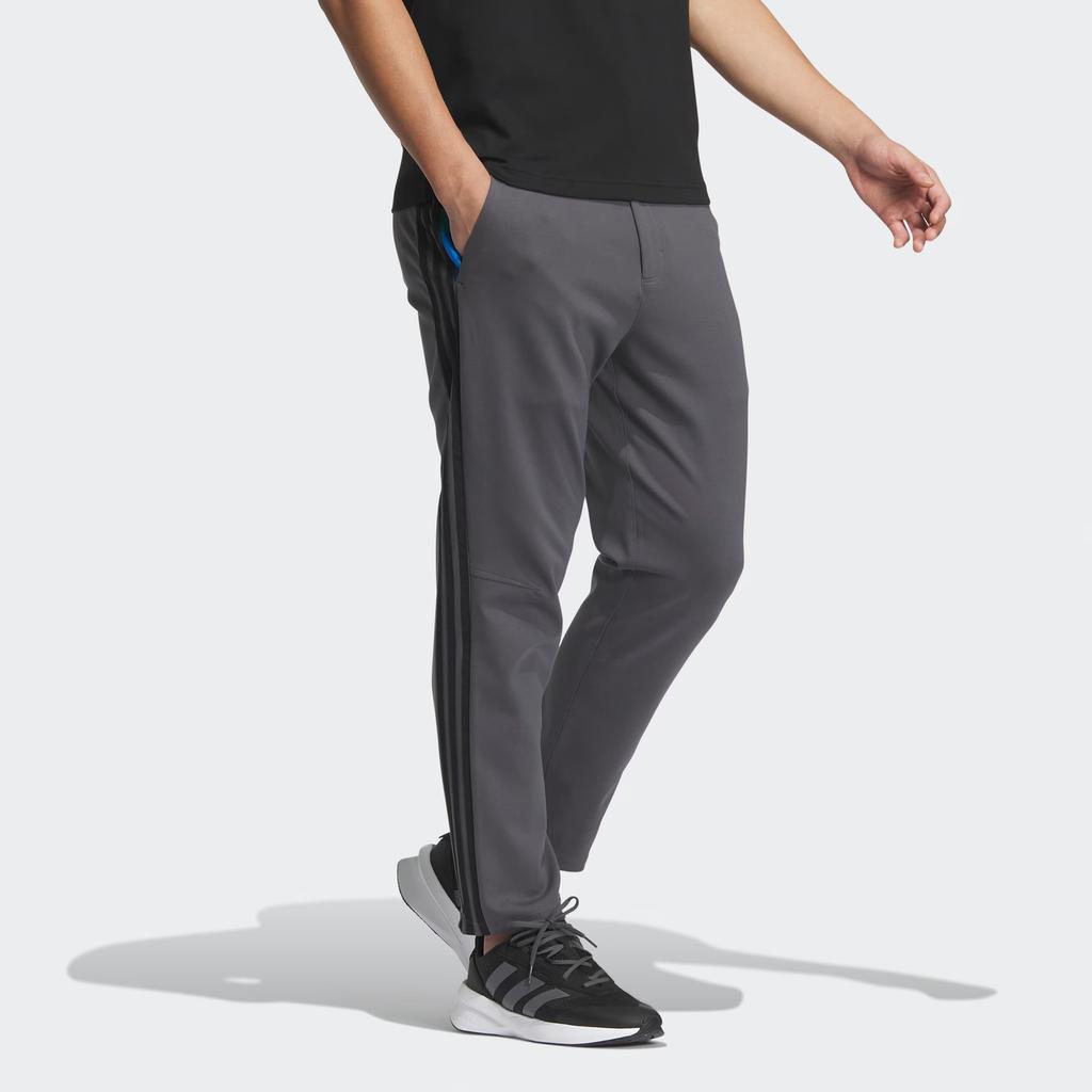 Adidas X Art Master Collaboration Zhang Daqian Series Three Stripes Color Block Retro Straight Leg Knit Sports Pants Men Bottoms Dark-Gray JF0795