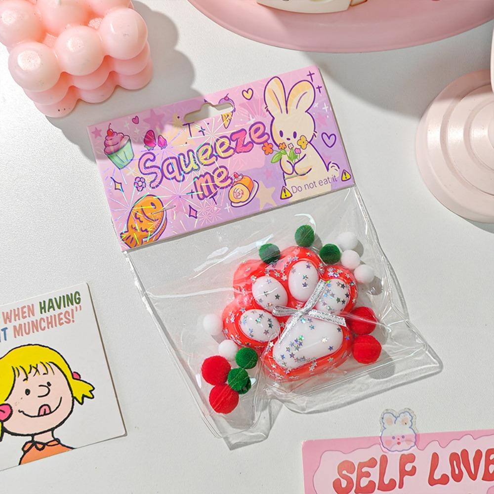 Silicone Christmas Cat Paw Squeeze Toys Slow Rebound Cat Paw Pinch Toy  Christmas Gift