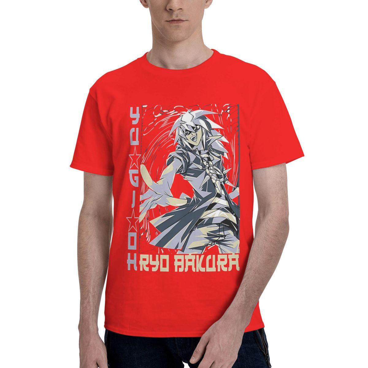 

Yu Gi Oh Рё Бакура 100% Хлопок Повседневная Дышащая Удобная Футболка Мужские Футболки Мужская Одежда S