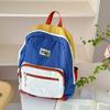 Schoolbag kindergarten school bag children's color matching outdoor backpack travel boys and girls trendy cool boys mountaineering small backpack