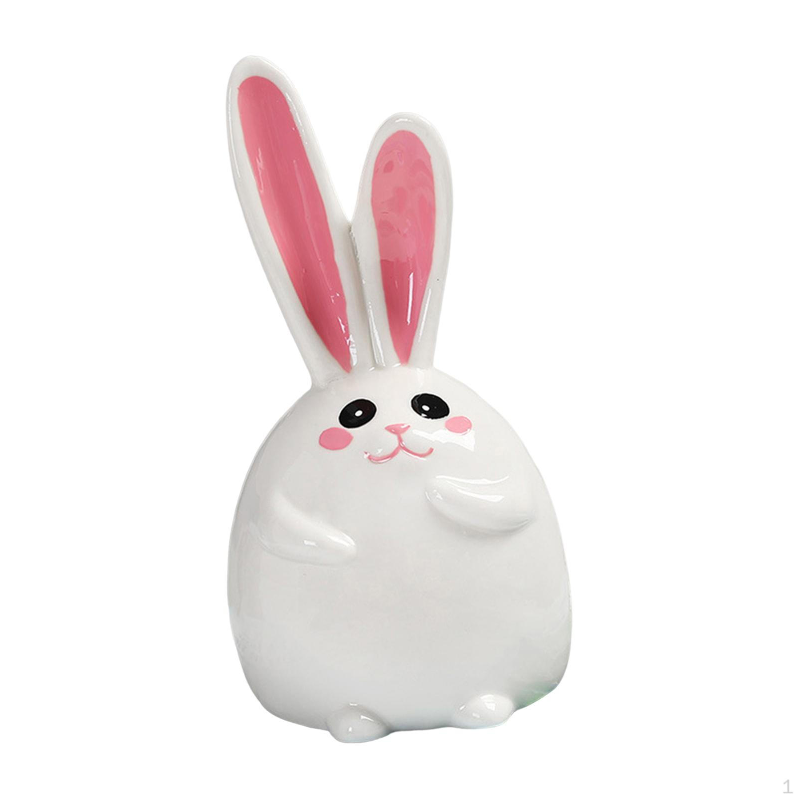 

Bunny Bank, Ceramic Figure for Saving Money, Small Sculpture Kids And Adults Style B