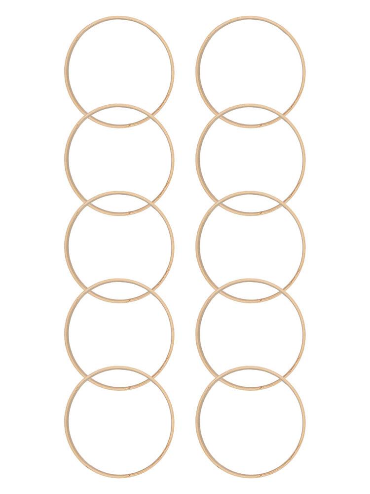 Culm Package Content DIY Projects Crafts Creative DIY Craft Cm Crafts DIY Flower Wreath Wooden Rings Lace Crafts