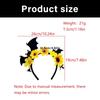 Halloween Flower Bat Hairband Comfortable Adjustable Dark Series Hairband For Women Men Party Gathering Headpiece