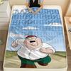 Peter Griffin Printed Flannel Blanket, soft throw for bedroom sofa, washable, fan merchandise, great gift.