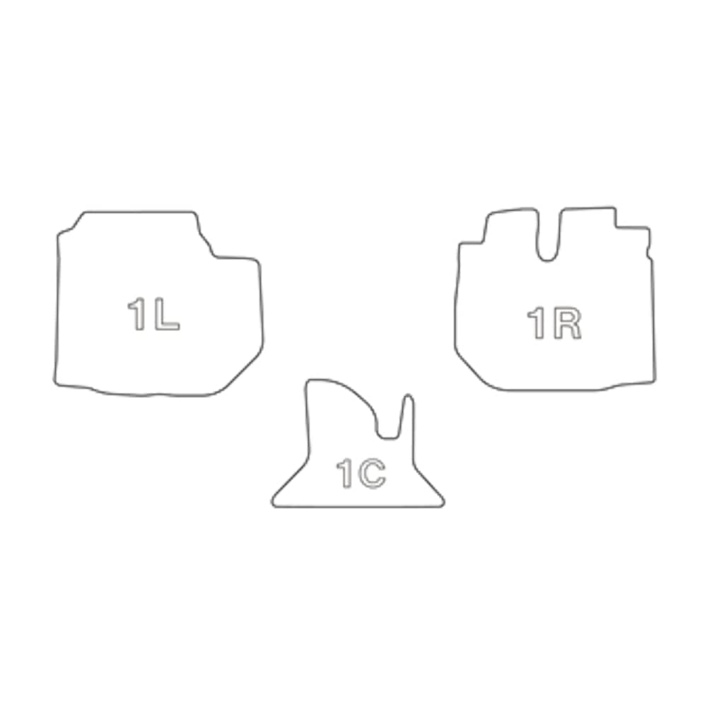 Clazzio Floor Mat 3D Type Front Hiace Van Regius Ace Van Bongo Brony Van 200 Series DX NEW Rubber Type Black / / ET-0238 [5EETA0238K]