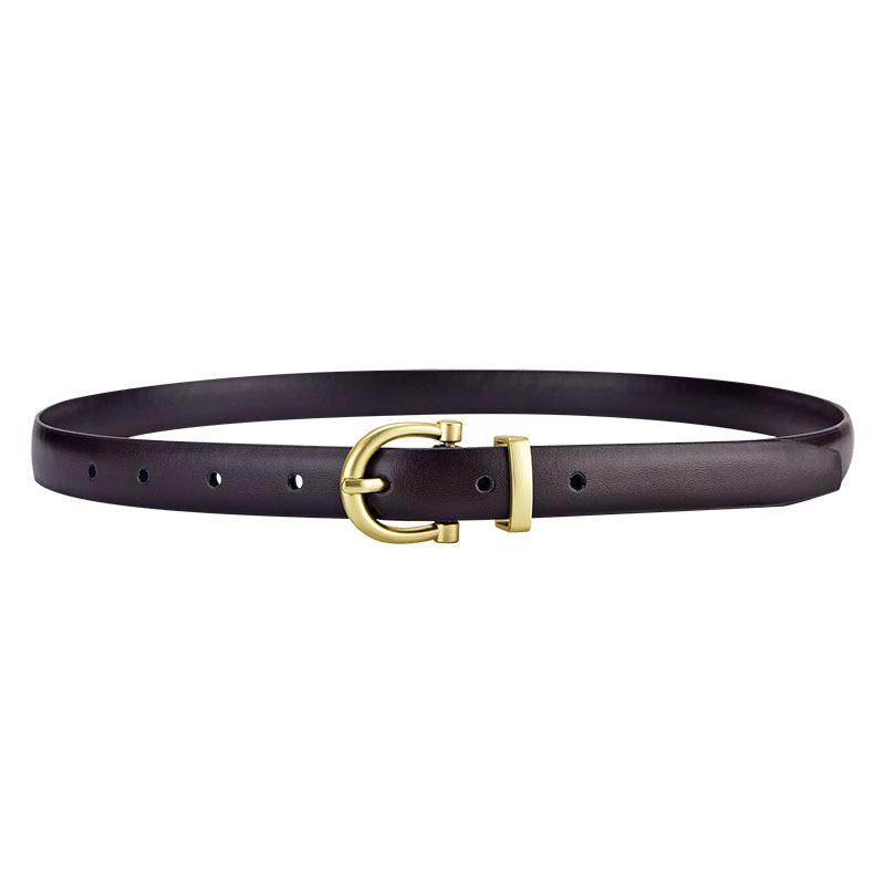 Women's Fashion Leather Belt - Slim, Versatile Pin Buckle for Jeans