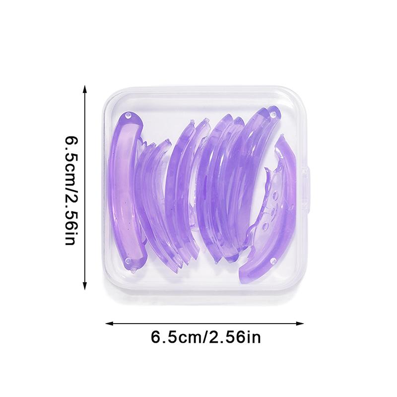 5 Paar C-Schwung Silikon Wimpernwellen-Pads Klebrige Wimpernstäbchen Lifting 3D Wimpernverlängerung Zubehör Wiederverwendbares Make-up-Werkzeug