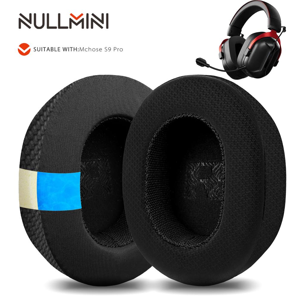 Nullmini Replacement Earpads for Mchose S9 Pro Headphones Cooling Gel Ear Pads Cushion Earmuffs Sleeve Headband
