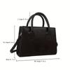 Trendige quadratische Handtasche für Damen, einfache Mini-Umhängetasche, minimalistische Oberhenkeltasche, einfarbige Geldbörse, Designertasche