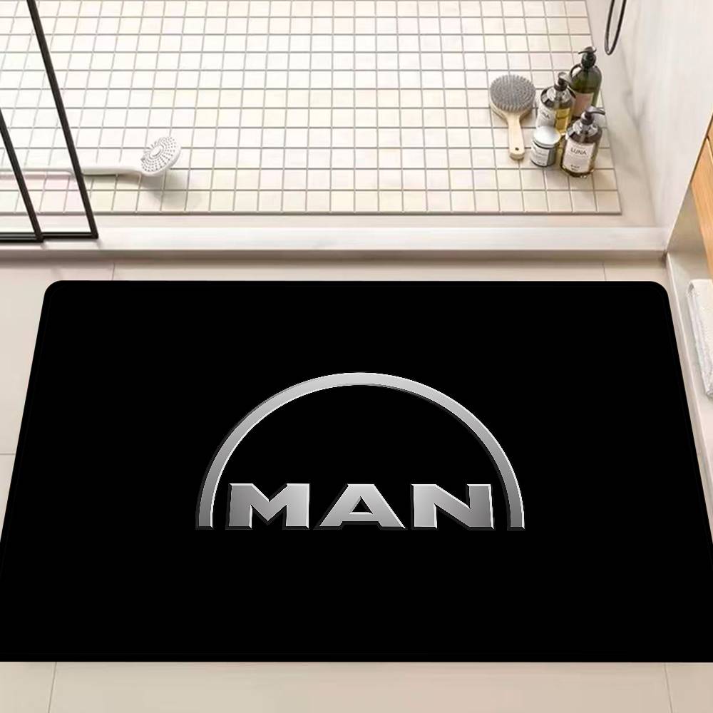 M-Man Truck Logo Door Mat Nordic Style Bedroom Living Room Doormat Home Balcony Anti-Slip Alfombra