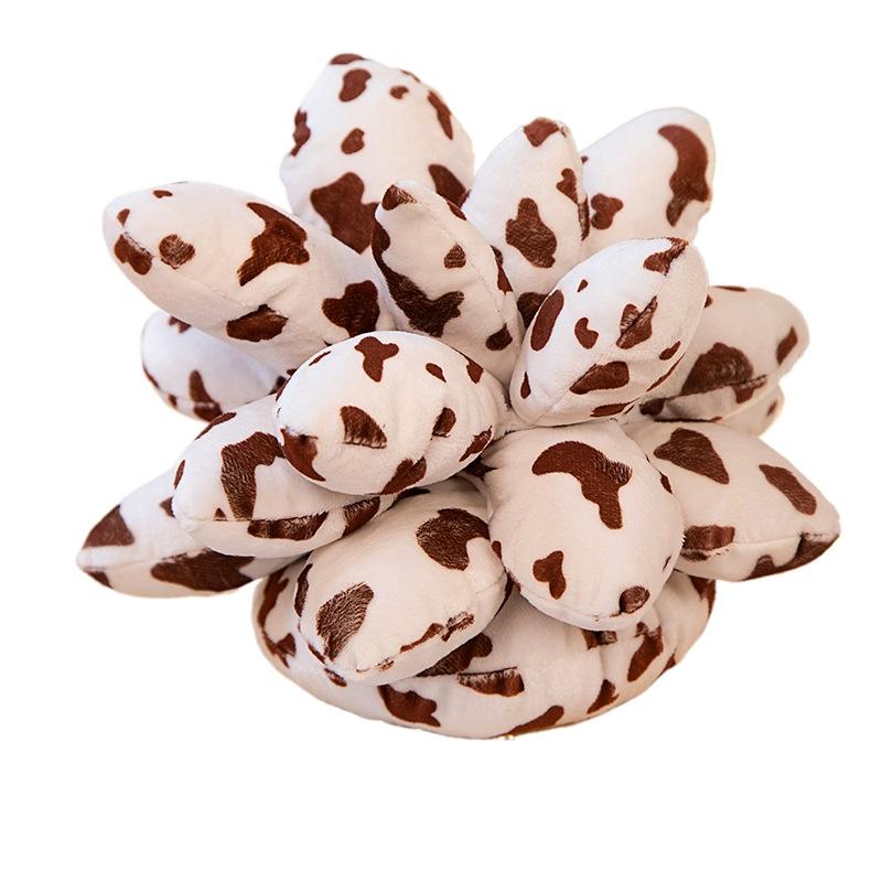 25cm Lifelike Succulent Plants Plush Stuffed Toys Soft Doll Creative Potted Flowers Pillow Chair Cushion for Girls Kids Gift