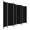 Divisor de Habitación Negro de 6 Piezas 300x180 cm