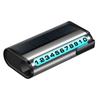 Car Parking Number Plate Luminous Auto Parking Card Solar Charging Temporary Stop Phone Number Card Decoration Accessory