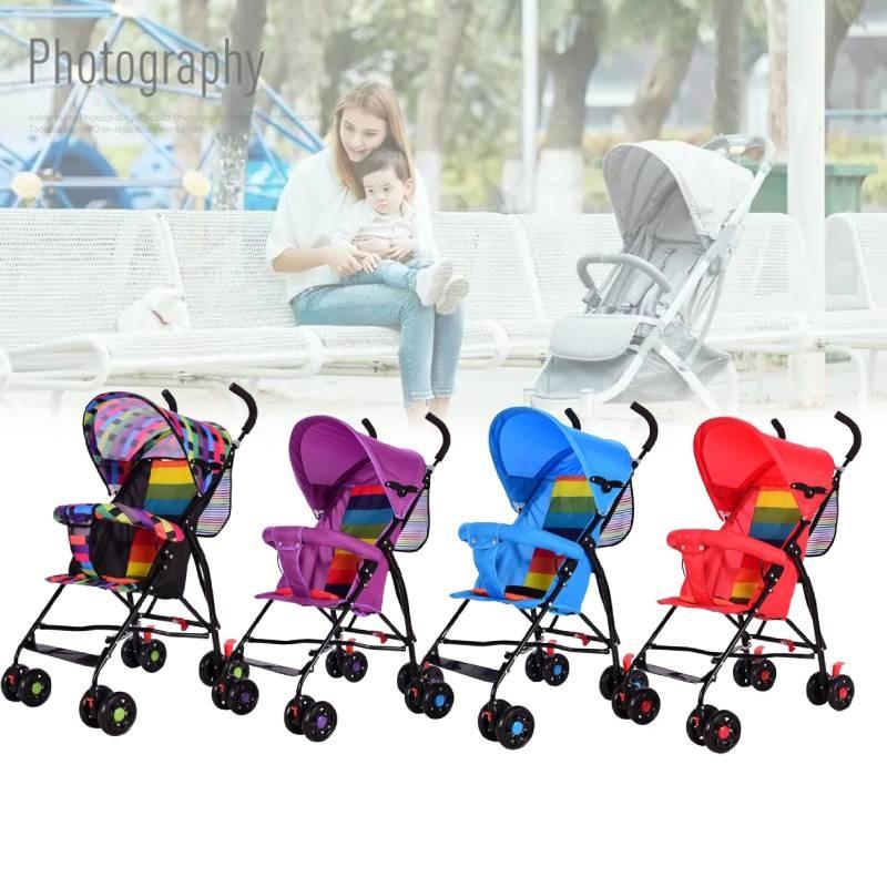 Stroller Ultra Kids Lightweight Foldable Convertible Seat One Button Rotation
