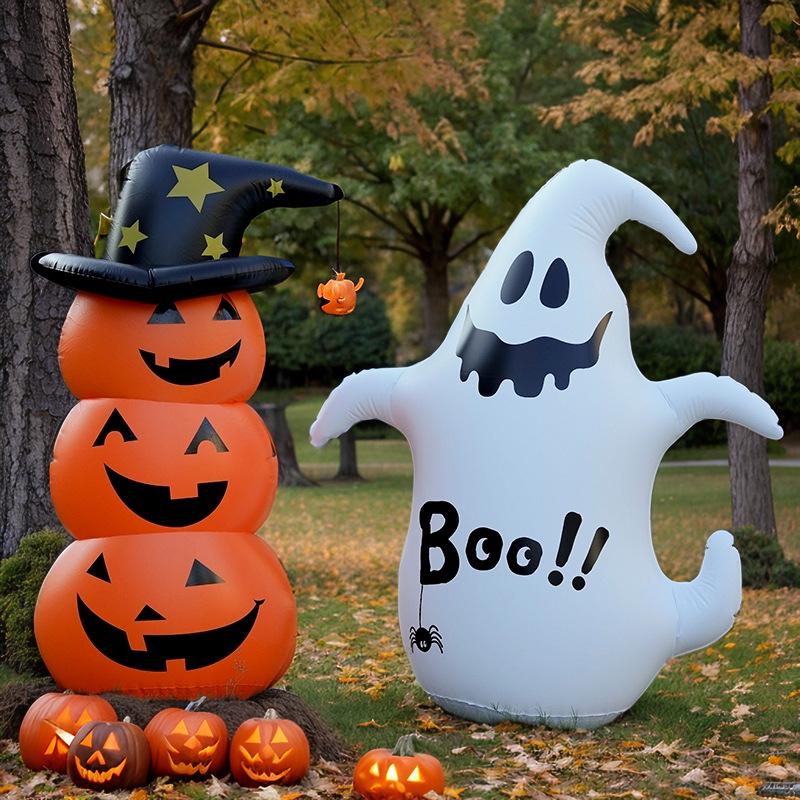 Halloween Haunted House Outdoor Inflatable Pumpkin Ghost Decoration Props