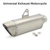 61mm Escape Moto Universal Exhaust Motorcyle Muffler Stainless Steel Motorcross Pipe For GSXR1000 ZX10R Z400 MT09 CBR1000 RS660