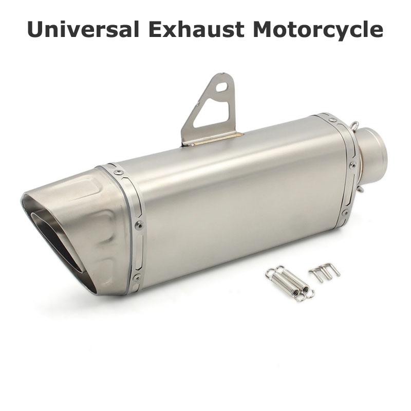 61mm Escape Moto Universal Exhaust Motorcyle Muffler Stainless Steel Motorcross Pipe For GSXR1000 ZX10R Z400 MT09 CBR1000 RS660