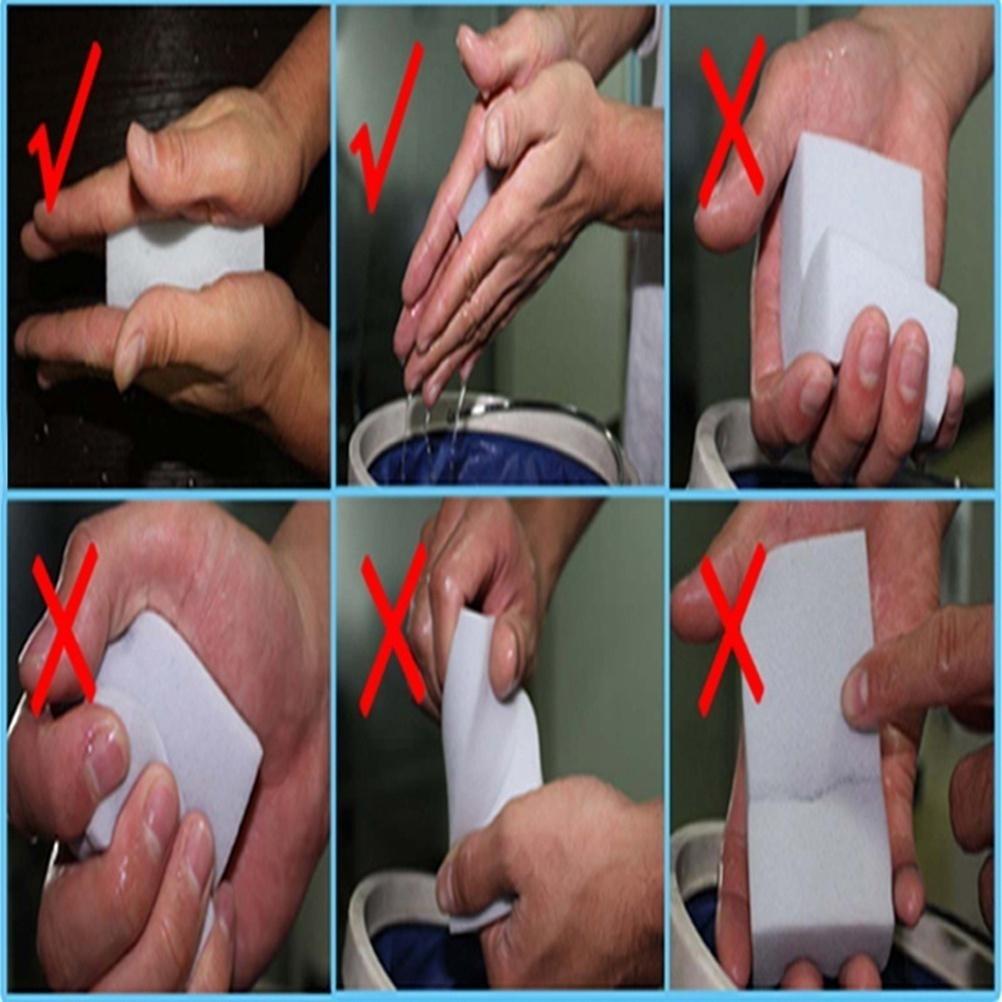 100 Pcs High Qulity Magic Sponge Eraser Cleaner Home Kitchen Office Car Dirty Cleaning Tool ARI