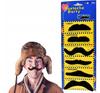 JJ98 MUSTACHE SET BLACK 6 PCS SELF-ADHESIVE
