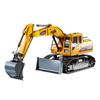 11-Channel Rechargeable Electric Alloy Excavator Bulldozer with Spray Simulations - Children's Engineering Toy