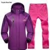 Outdoor Windbreaker Pants and Jacket Set for Men and Women - Windproof, Waterproof, Ideal for Spring/Autumn Hiking