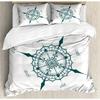 Nautical Bedding Set Full Size, Sailing Anchor Bed for Boys Teens,Ocea Comforter Cover Soft,Duvet Quilt Cover with 2 Pillowcases