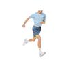 Li Ning Running Series Breathable Comfortable Quick-Dry Round Neck Short Sleeve T-Shirt Men Tops Soft-Mist-Blue ATSU025-4