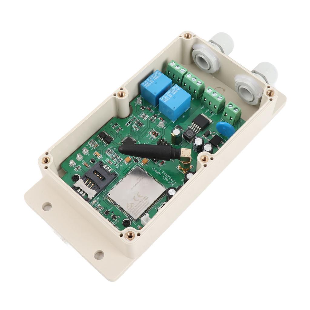 AC DC 1224V fjernkontrollboks Dobbeltkanals relékontaktbrytertilgang for GSMKEY4G 4G/3G/GSM AU