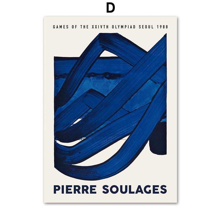 Abstract Blue Vintage Posters And Prints Matisse Line Girl Wall Art Canvas Painting Hotel Bar Pictures Living Room Home Decor