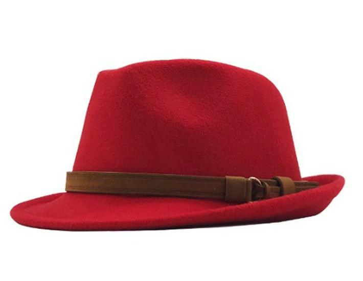 Unisex Herbst/Winter Jazzhut aus Wolle: Britisches Retro, warm, modisch, lässig