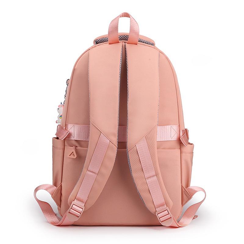 School bag women's large-capacity new middle and high school students backpack multi-compartment can be set trolley case travel backpack