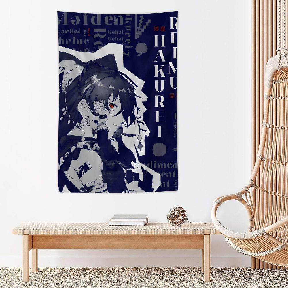 Game Anime The TTouhou Project Tapestry Microfiber Wall Hanging For Bedroom Living Room Decor Outdoor Festival Bar Background