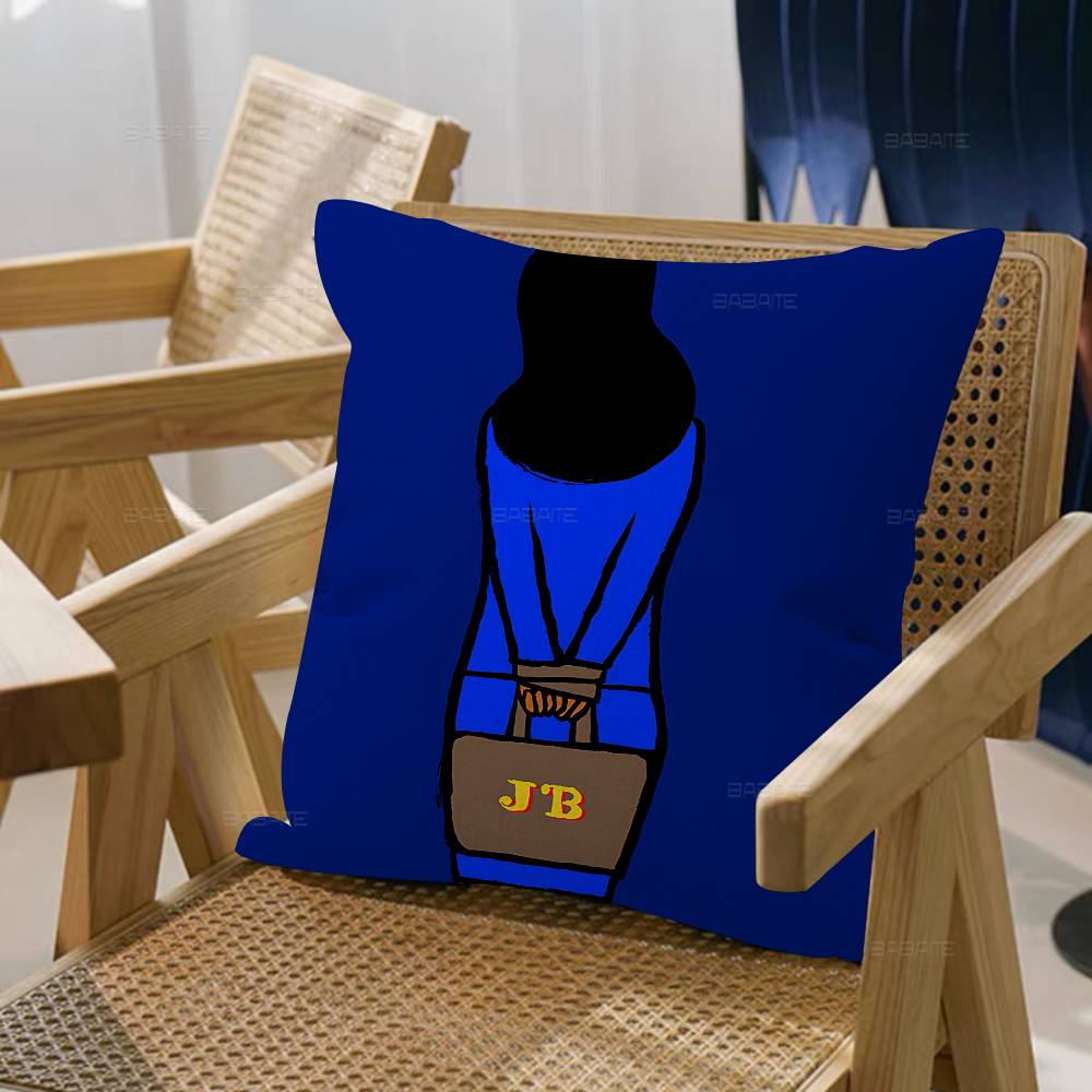 J-Jean Art Jullien Cushion Cover Pillow Cover Decor Pillowcase Printed Cushion Case for Couch 12x12Inch