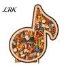 Precision Cut Wood Puzzle Musical Note Wooden Decoration, Instrument Jigsaw Puzzle, Decoration Family Night Challenge Game, Gift for Kids Adults Game