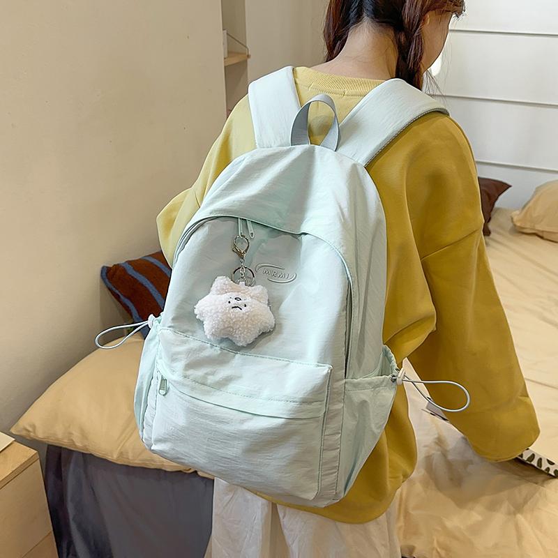 Damryggsäck Junior Senior Gymnasieelev Ryggsäck Lättviktig Enfärgad Reseryggsäck