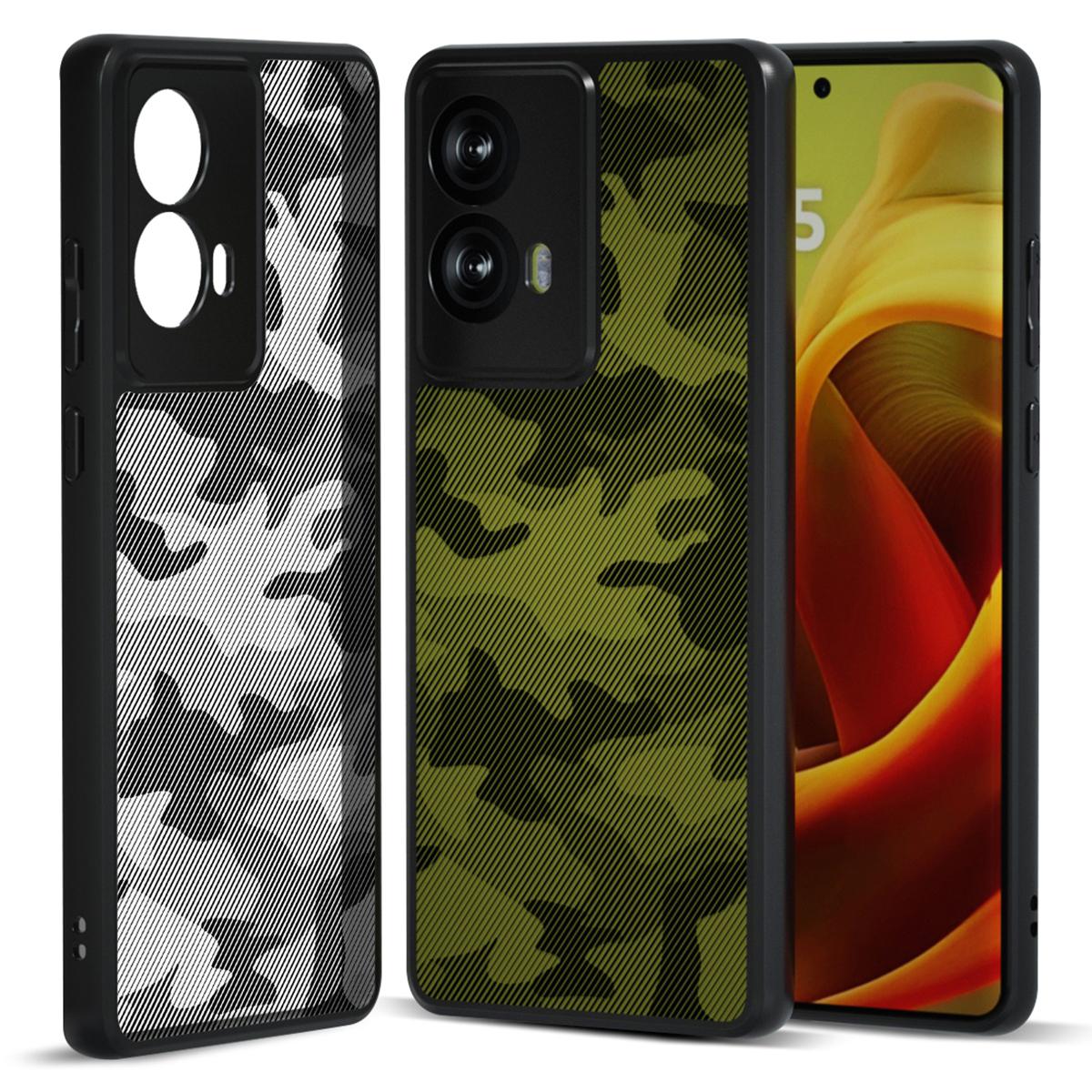 

IBMRS For Motorola Moto G85 5G/S50 Neo 5G Case TPU+PC Drop Protection Phone Cover Artistic Camouflage