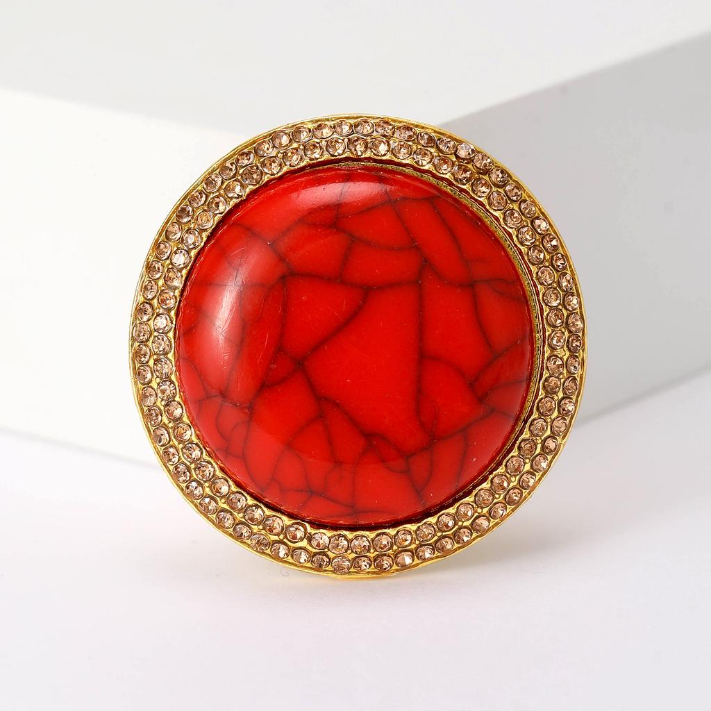 Retro Tibetan Style Flower Brooch Personality Fashion Temperament Crack Corsage Pin Accessories