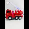 Battery Operated Sound and Light Toy Fire Truck When It Hits The Ladder Moving, Rotating By Its Own