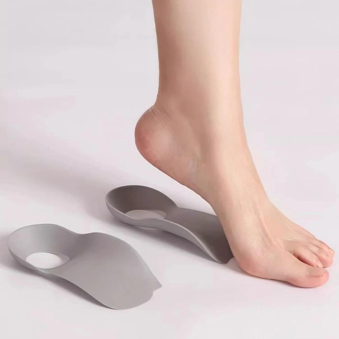

2 шт. Устілки для підтримки підошви - Подушечки для підтримки склепіння стопи, Нековзкі підкладки для ніг при плоскостопості, Опущених склепіннях стопи, П ятах - Устілки для взуття для бігу, ходьби 1pair(2pcs) сірий