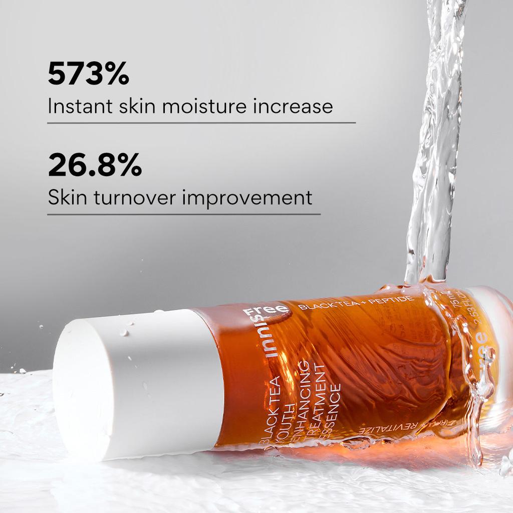 60pcs/60ml_[INNISFREE] Black Tea Youth Enhancing Treatment Essence 1ml (Sample Sachet)