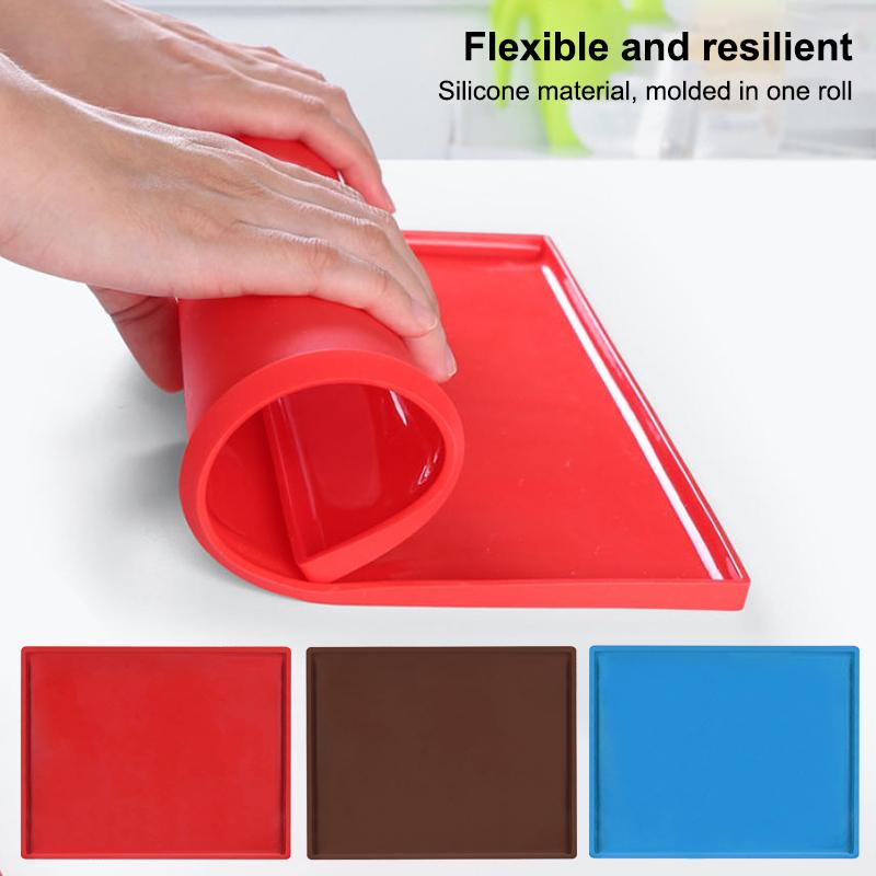 1 st Multifunktionell Silikon Tårtrulle Matta Non-Stick Bakplåt Bricka Form Målad Pad Konditori Schweizisk Rulle Bakform Verktyg