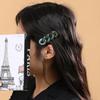 Marble Chain Bangs Hair Clip (Green)