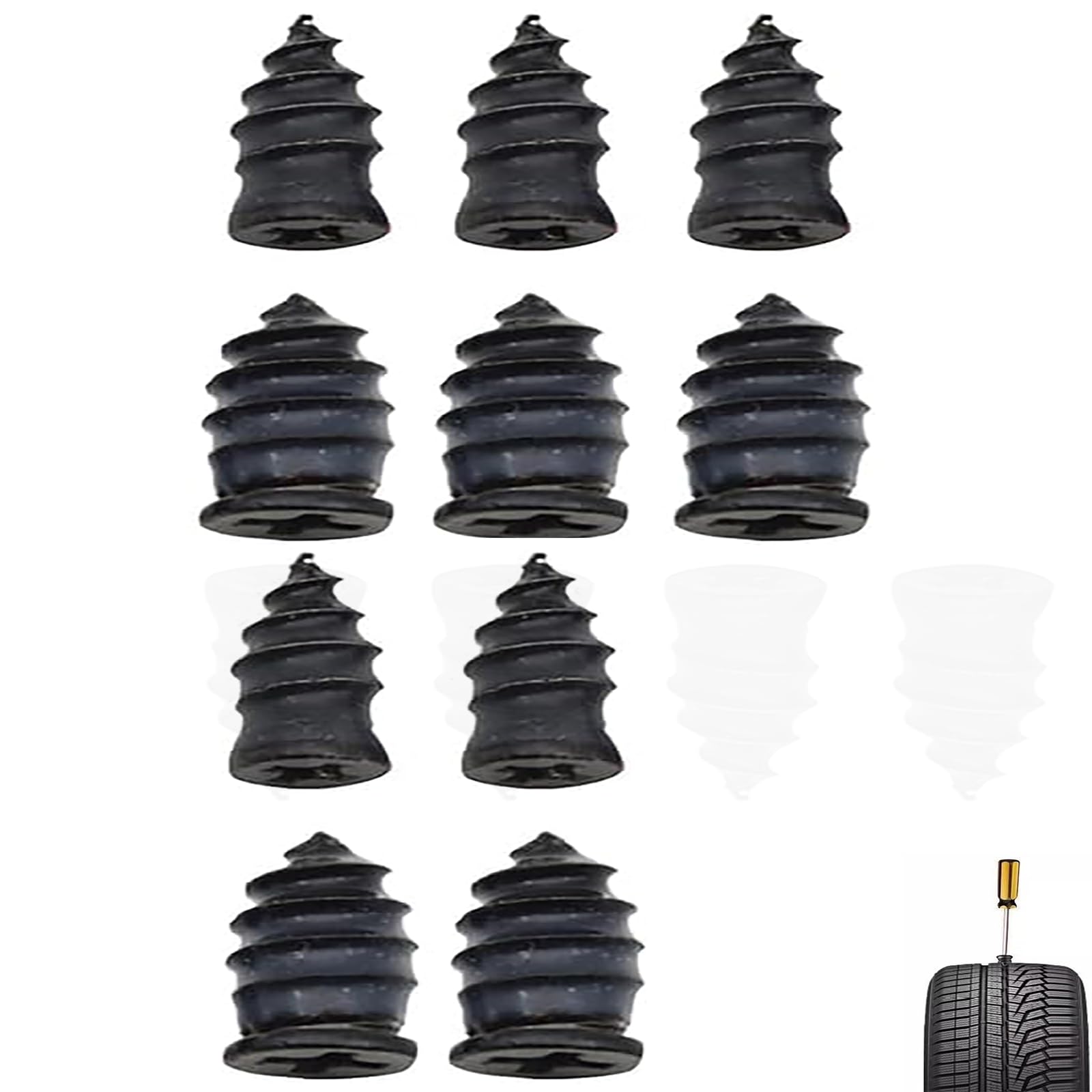 LUYING Tire Repair, Tire Repair Rubber Nail, Tire Repair Rubber One Size